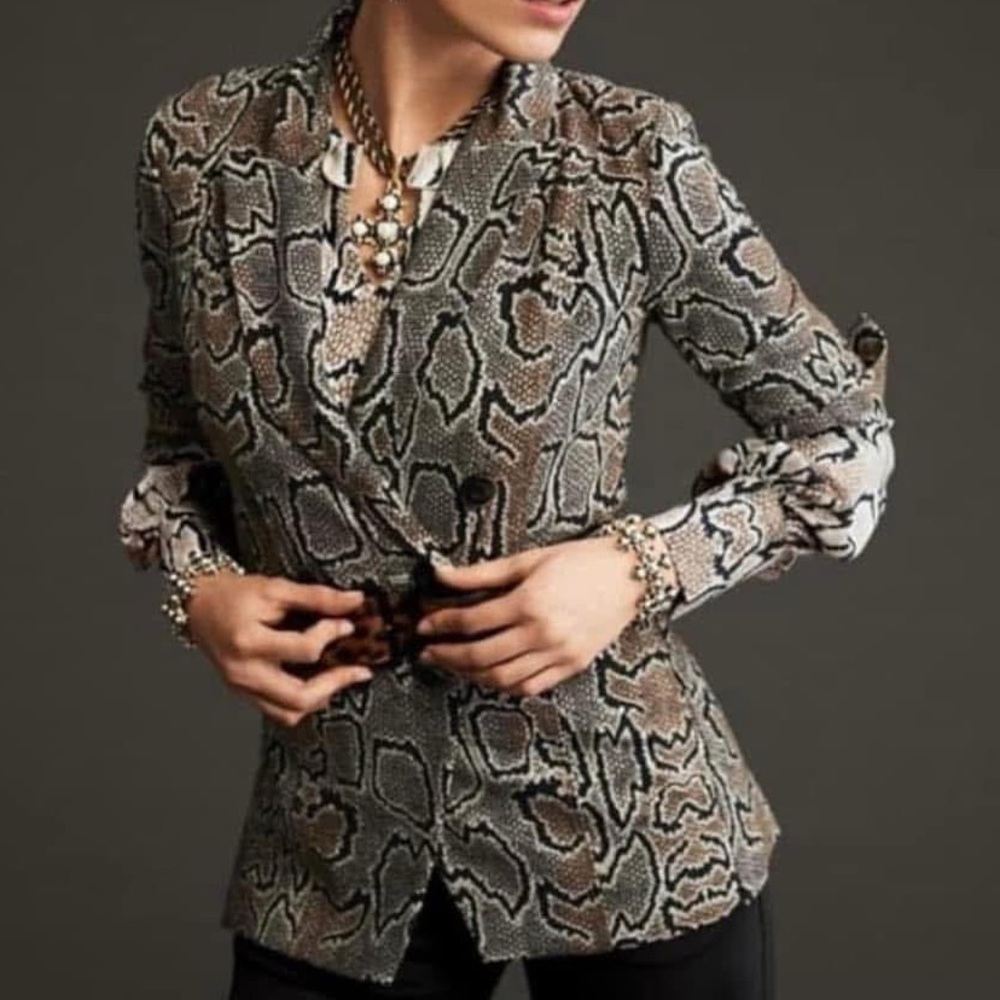 Cabi #3733 Python Blazer. Size 12. - image 1